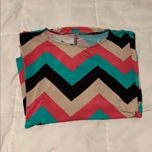 Flowy chevron top!